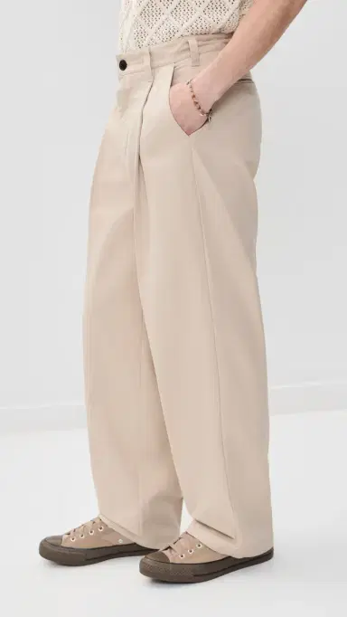 Obey Dean Pleated Khaki Pants Cement 29 | Thumbnail 4 Obey Dean Pleated Khaki Pants Cement 29 | Thumbnail 4