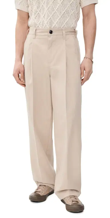 Obey Dean Pleated Khaki Pants Cement 29 | Thumbnail 1 Obey Dean Pleated Khaki Pants Cement 29 | Thumbnail 1