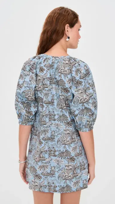 STAUD Vincent Mini Dress ky Toile | Thumbnail 3 STAUD Vincent Mini Dress ky Toile | Thumbnail 3