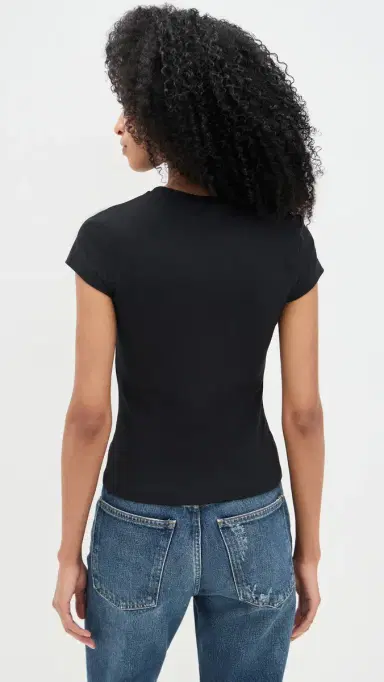 Susana Monaco Essential Crew Tee Black | Thumbnail 3 Susana Monaco Essential Crew Tee Black | Thumbnail 3