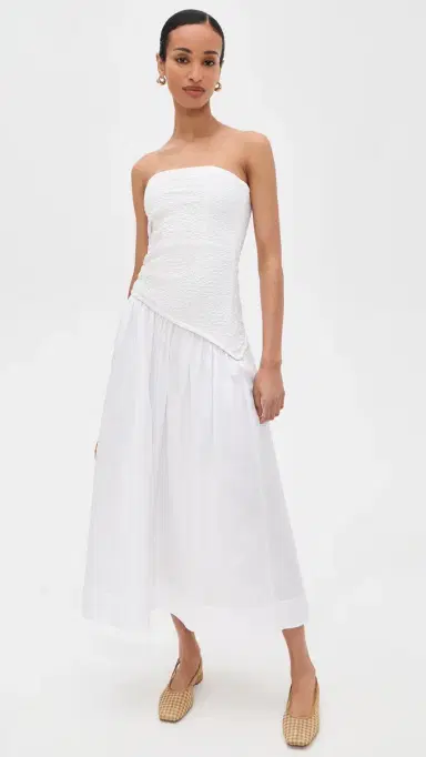 Staud Nia Dress White | Thumbnail 2 Staud Nia Dress White | Thumbnail 2