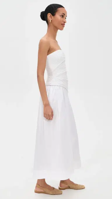 Staud Nia Dress White | Thumbnail 4 Staud Nia Dress White | Thumbnail 4