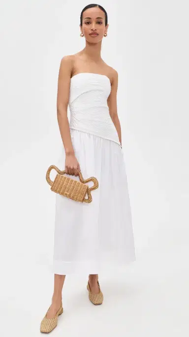 Staud Nia Dress White | Thumbnail 5 Staud Nia Dress White | Thumbnail 5