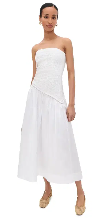 Staud Nia Dress White | Thumbnail 1 Staud Nia Dress White | Thumbnail 1