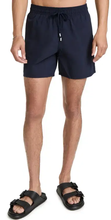 Vilebrequin Solid Moorea wim Trunks 5 Navy | Thumbnail 1 Vilebrequin Solid Moorea wim Trunks 5 Navy | Thumbnail 1