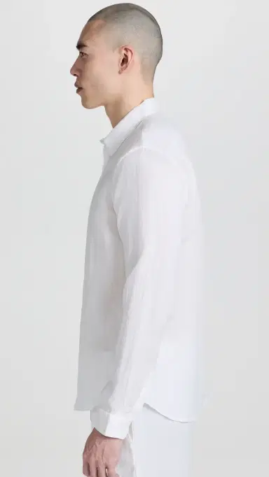 Onia Air Linen Long Sleeve Shirt White | Thumbnail 4 Onia Air Linen Long Sleeve Shirt White | Thumbnail 4