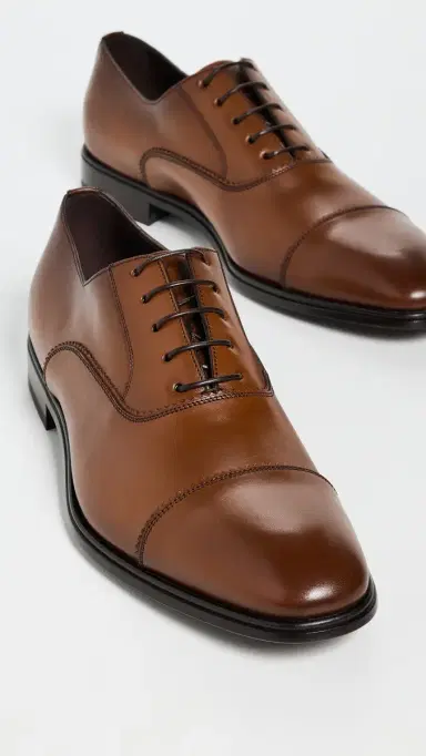 Ferragamo Boston Leather Lace Up Dress Shoes | Thumbnail 4 Ferragamo Boston Leather Lace Up Dress Shoes | Thumbnail 4