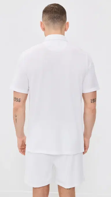 RLX Ralph Lauren Solid Tour Pique Polo Ceramic White | Thumbnail 3 RLX Ralph Lauren Solid Tour Pique Polo Ceramic White | Thumbnail 3