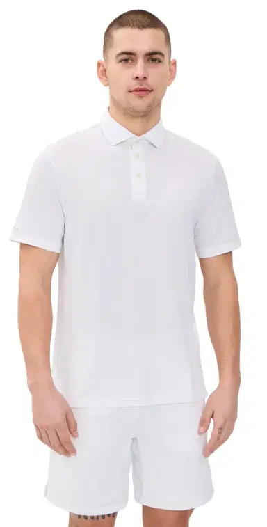 RLX Ralph Lauren Solid Tour Pique Polo Ceramic White | Thumbnail 1 RLX Ralph Lauren Solid Tour Pique Polo Ceramic White | Thumbnail 1