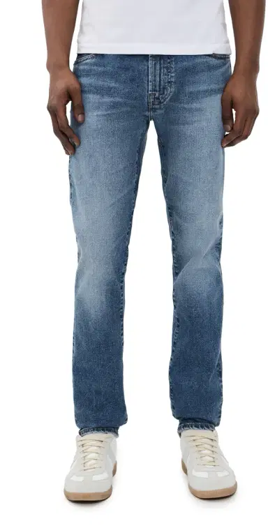 AG Tellis -ed Modern Slim Jeans " Horsetail | Thumbnail 1 AG Tellis -ed Modern Slim Jeans " Horsetail | Thumbnail 1