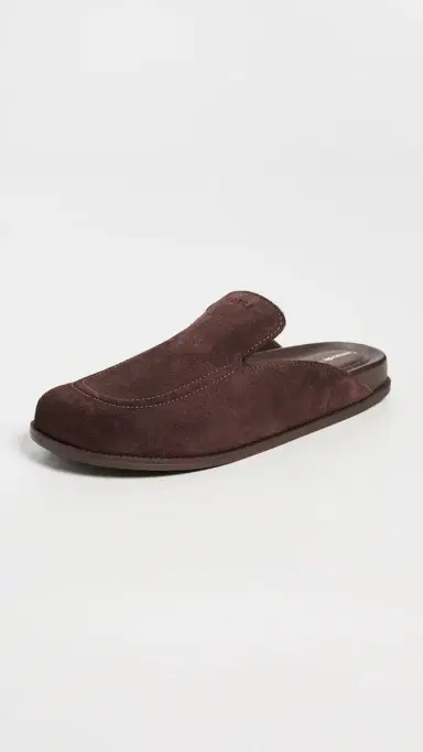 Larroudé Larroude x Parke Clogs Heavy Suede Brown 7 | Thumbnail 2 Larroudé Larroude x Parke Clogs Heavy Suede Brown 7 | Thumbnail 2