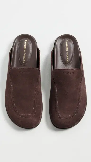 Larroudé Larroude x Parke Clogs Heavy Suede Brown 7 | Thumbnail 5 Larroudé Larroude x Parke Clogs Heavy Suede Brown 7 | Thumbnail 5