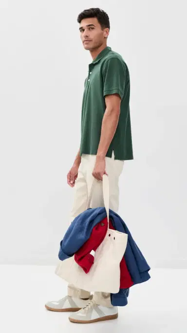 Alex Mill Ryan Short Sleeve Pique Polo Evergreen | Thumbnail 5 Alex Mill Ryan Short Sleeve Pique Polo Evergreen | Thumbnail 5