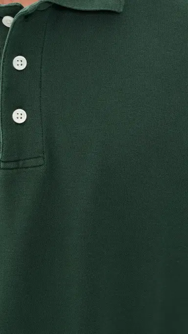 Alex Mill Ryan Short Sleeve Pique Polo Evergreen | Thumbnail 6 Alex Mill Ryan Short Sleeve Pique Polo Evergreen | Thumbnail 6
