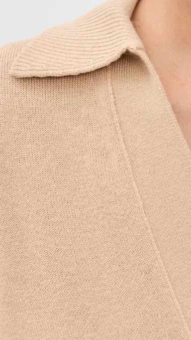 SIMKHAI ong Sleeve Polo ight Camel | Thumbnail 6 SIMKHAI ong Sleeve Polo ight Camel | Thumbnail 6