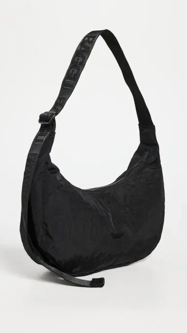 BAGGU Medium Nylon Crescent Bag Black One Size | Thumbnail 2 BAGGU Medium Nylon Crescent Bag Black One Size | Thumbnail 2