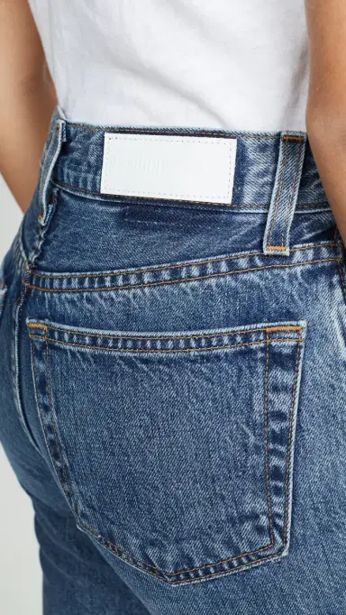 RE/DONE High Rise Rigid Stove Pipe Jeans Medium Vain | Thumbnail 6 RE/DONE High Rise Rigid Stove Pipe Jeans Medium Vain | Thumbnail 6