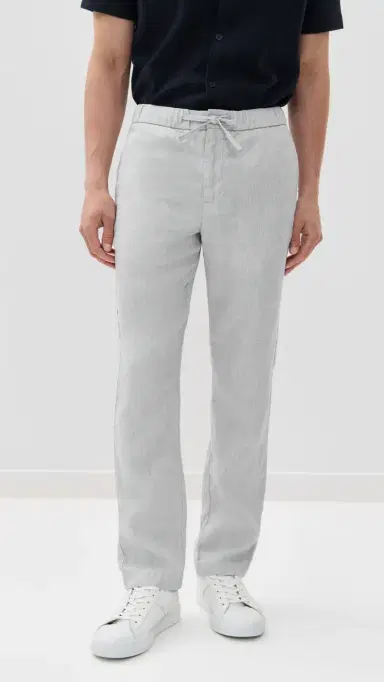 Frescobol Carioca Oscar Linen Chinos | Thumbnail 2 Frescobol Carioca Oscar Linen Chinos | Thumbnail 2