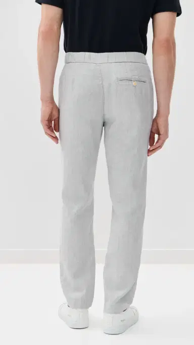 Frescobol Carioca Oscar Linen Chinos | Thumbnail 3 Frescobol Carioca Oscar Linen Chinos | Thumbnail 3