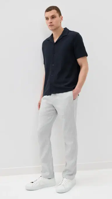 Frescobol Carioca Oscar Linen Chinos | Thumbnail 5 Frescobol Carioca Oscar Linen Chinos | Thumbnail 5