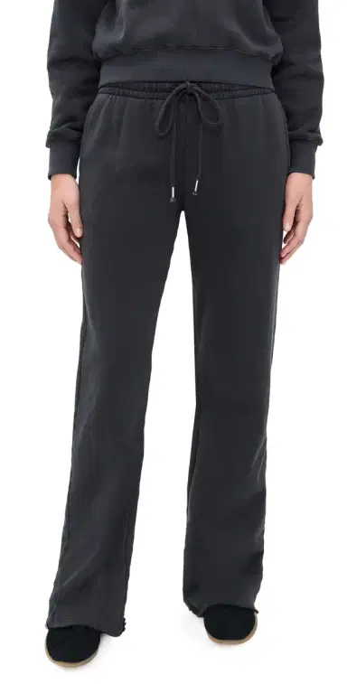 RE/DONE Flare Sweatpants Black | Thumbnail 1 RE/DONE Flare Sweatpants Black | Thumbnail 1