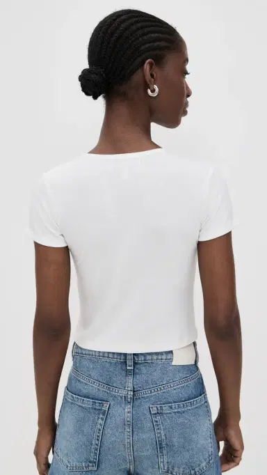 LE BOP Eloise Solid Crop Tee | Thumbnail 3 LE BOP Eloise Solid Crop Tee | Thumbnail 3