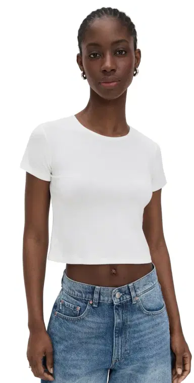 LE BOP Eloise Solid Crop Tee | Thumbnail 1 LE BOP Eloise Solid Crop Tee | Thumbnail 1