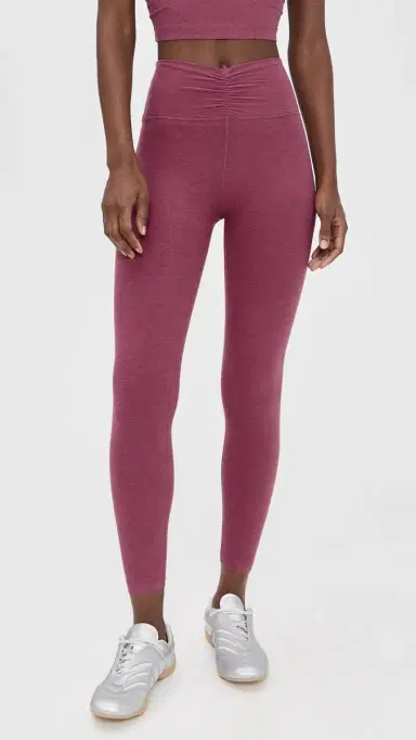 Beyond Yoga Spacedye Centered Midi eggings Smooth Mauve Heather | Thumbnail 2 Beyond Yoga Spacedye Centered Midi eggings Smooth Mauve Heather | Thumbnail 2