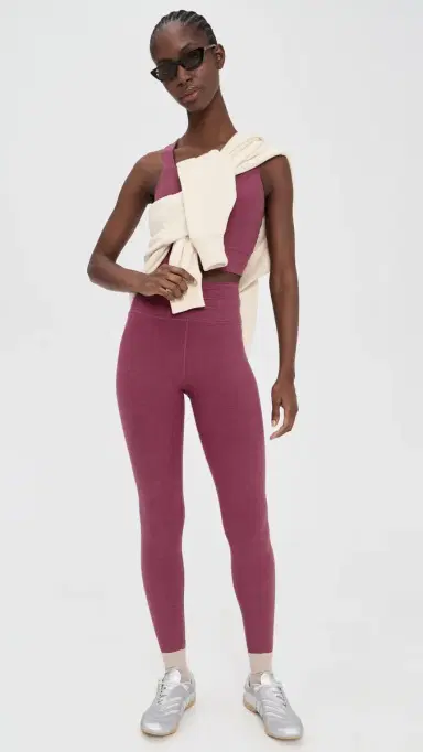 Beyond Yoga Spacedye Centered Midi eggings Smooth Mauve Heather | Thumbnail 5 Beyond Yoga Spacedye Centered Midi eggings Smooth Mauve Heather | Thumbnail 5