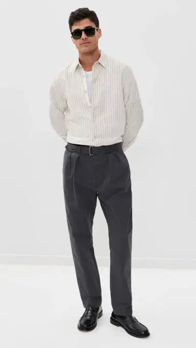 rag & bone Finch ong Sleeve inen Stripe Shirt Patus | Thumbnail 5 rag & bone Finch ong Sleeve inen Stripe Shirt Patus | Thumbnail 5