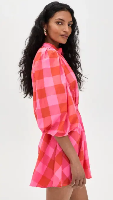 Sundress Inacia Romper Big Gingham Red And Pink XS/S | Thumbnail 4 Sundress Inacia Romper Big Gingham Red And Pink XS/S | Thumbnail 4