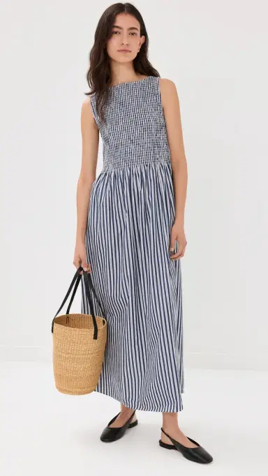 Hill House Home Cosima Nap Dress Navy Stripe | Thumbnail 2 Hill House Home Cosima Nap Dress Navy Stripe | Thumbnail 2