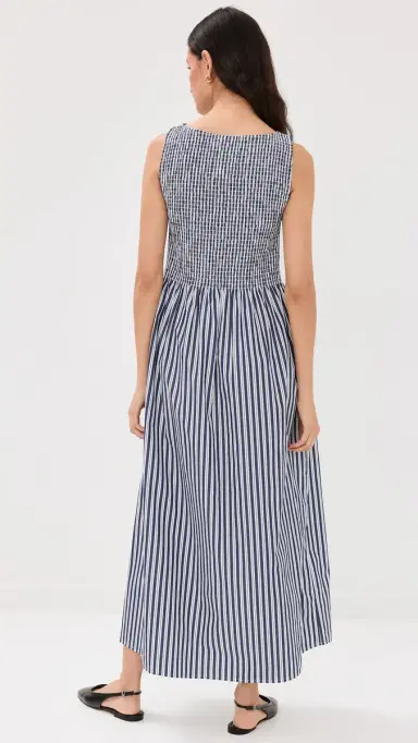 Hill House Home Cosima Nap Dress Navy Stripe | Thumbnail 3 Hill House Home Cosima Nap Dress Navy Stripe | Thumbnail 3