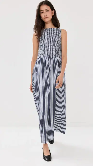 Hill House Home Cosima Nap Dress Navy Stripe | Thumbnail 5 Hill House Home Cosima Nap Dress Navy Stripe | Thumbnail 5