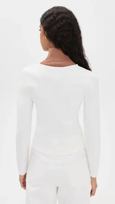 LE BOP Trompe 'oeil ayered Turtleneck /Umber | Thumbnail 3 LE BOP Trompe 'oeil ayered Turtleneck /Umber | Thumbnail 3
