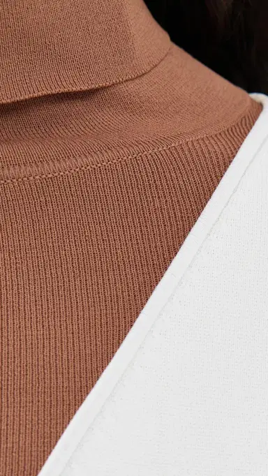 LE BOP Trompe 'oeil ayered Turtleneck /Umber | Thumbnail 6 LE BOP Trompe 'oeil ayered Turtleneck /Umber | Thumbnail 6