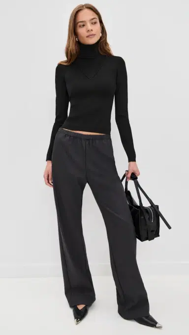 LE BOP Trompe L'oeil Layered Turtleneck Black | Thumbnail 5 LE BOP Trompe L'oeil Layered Turtleneck Black | Thumbnail 5