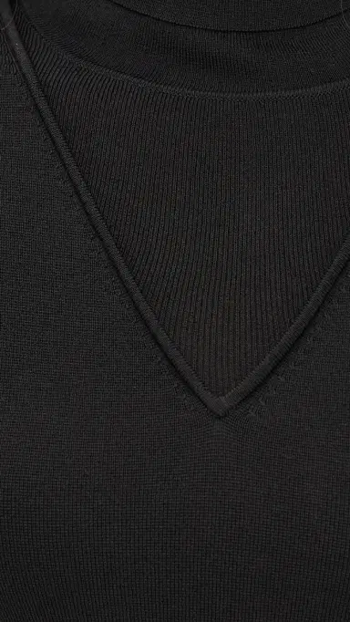 LE BOP Trompe L'oeil Layered Turtleneck Black | Thumbnail 6 LE BOP Trompe L'oeil Layered Turtleneck Black | Thumbnail 6