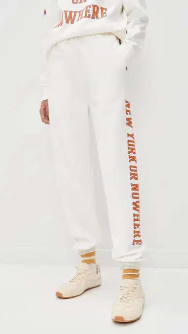 New York or Nowhere Knicks Classic Sweatpants Off White | Thumbnail 2 New York or Nowhere Knicks Classic Sweatpants Off White | Thumbnail 2