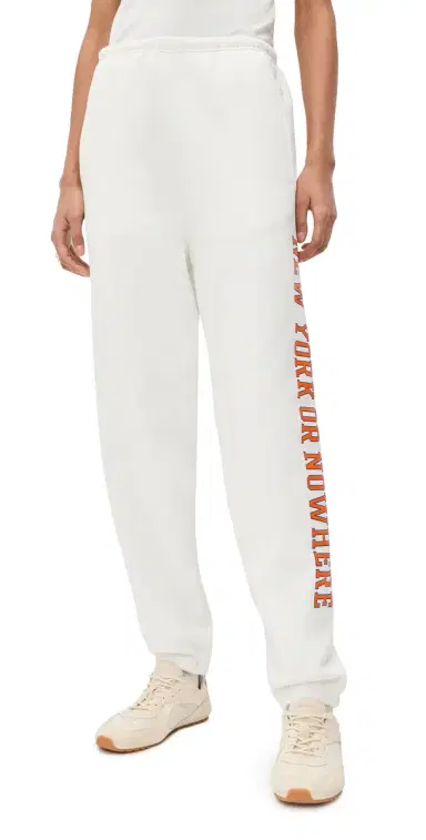 New York or Nowhere Knicks Classic Sweatpants Off White | Thumbnail 1 New York or Nowhere Knicks Classic Sweatpants Off White | Thumbnail 1