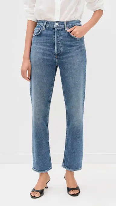 AGOLDE 90s Pinch Waist Crop Jeans Overcast 32 | Thumbnail 3 AGOLDE 90s Pinch Waist Crop Jeans Overcast 32 | Thumbnail 3