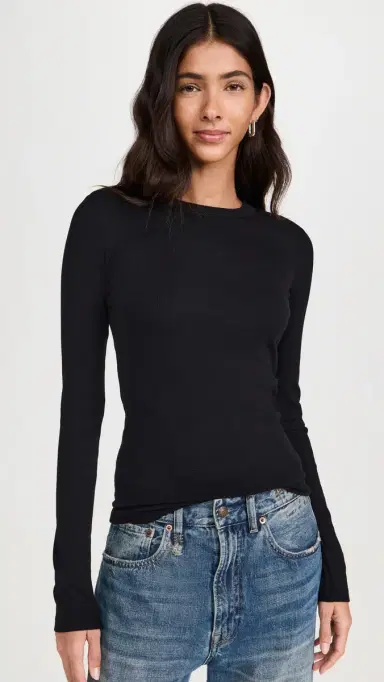 Cotton Citizen Verona Crew Shirt Jet Black | Thumbnail 2 Cotton Citizen Verona Crew Shirt Jet Black | Thumbnail 2