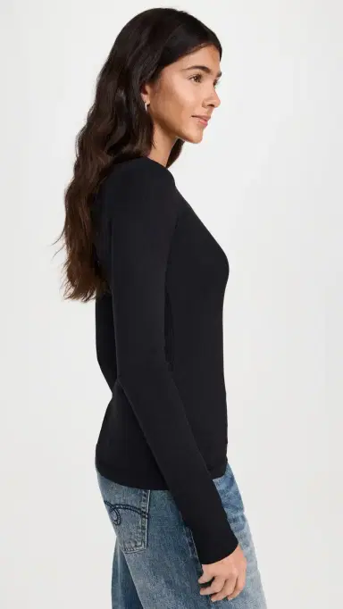 Cotton Citizen Verona Crew Shirt Jet Black | Thumbnail 4 Cotton Citizen Verona Crew Shirt Jet Black | Thumbnail 4