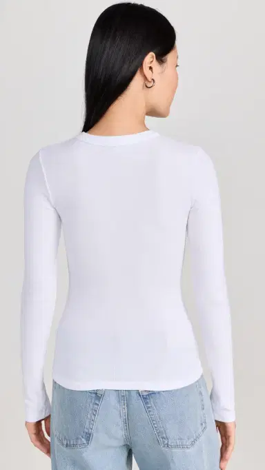 Cotton Citizen Verona Crew Shirt White | Thumbnail 3 Cotton Citizen Verona Crew Shirt White | Thumbnail 3