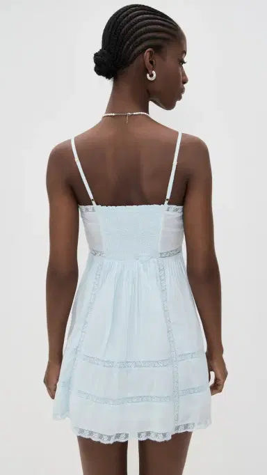 LoveShackFancy Docila Dress Blue | Thumbnail 3 LoveShackFancy Docila Dress Blue | Thumbnail 3