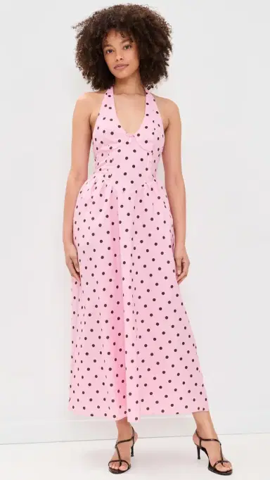 Seven Wonders Calianna Halter idi Dress usk/Choc Polka | Thumbnail 2 Seven Wonders Calianna Halter idi Dress usk/Choc Polka | Thumbnail 2