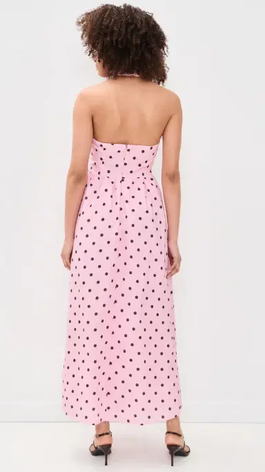 Seven Wonders Calianna Halter idi Dress usk/Choc Polka | Thumbnail 3 Seven Wonders Calianna Halter idi Dress usk/Choc Polka | Thumbnail 3