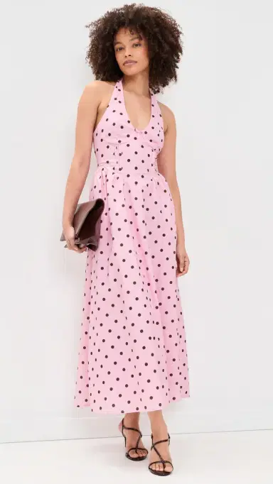 Seven Wonders Calianna Halter idi Dress usk/Choc Polka | Thumbnail 5 Seven Wonders Calianna Halter idi Dress usk/Choc Polka | Thumbnail 5