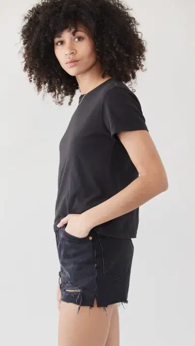 RE/DONE The Classic Tee Washed Black | Thumbnail 4 RE/DONE The Classic Tee Washed Black | Thumbnail 4