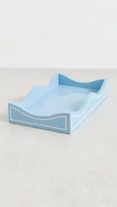 Weezie Lacquer Tray Hydrangea Blue One Size | Thumbnail 2 Weezie Lacquer Tray Hydrangea Blue One Size | Thumbnail 2